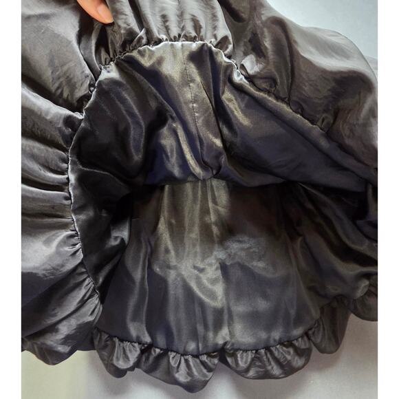 Betsey Johnson Evening Dress Size 2 Puffy Strapless Prom Black Pink Short Lace - Picture 11 of 11